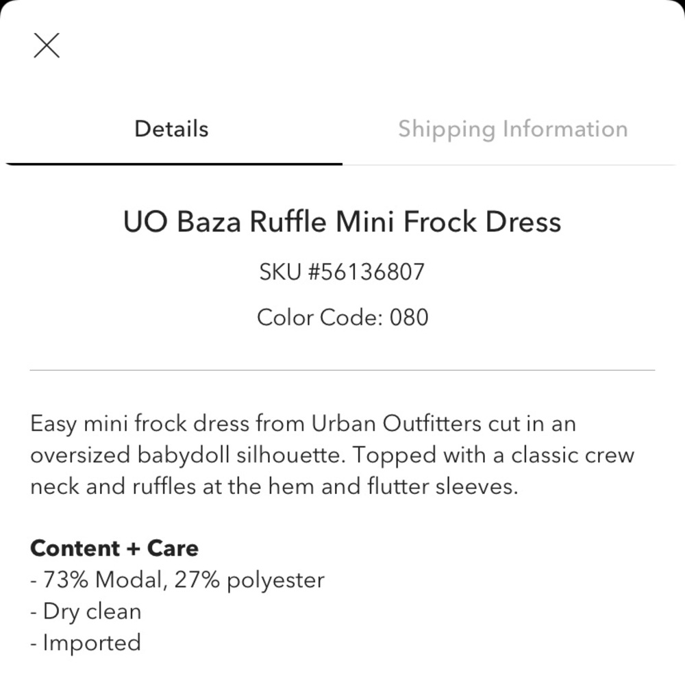 URBAN OUTFITTERS baza ruffle mini frock dress - Picture 6 of 6